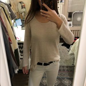 Nollie light striped cream sweater